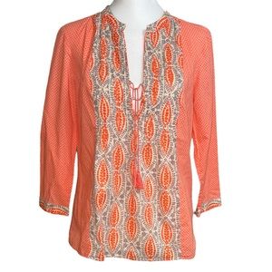 J. Crew Women’s Long Sleeve V-Neck Tassel Tie Size 0